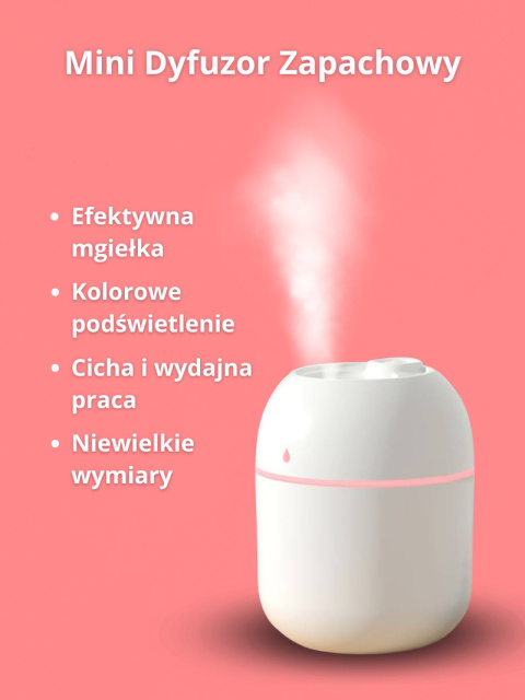 Mini dyfuzor zapachowy/nawilżacz powietrza Waterdrop